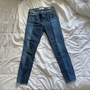 PACSUN- High rise ankle jeans.